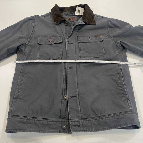 WOOLRICH Chore Coat Canvas with Corduroy Collar and Sherpa Lining | Mens m - Picture 13 of 13